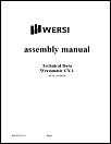 Wersi Helios assembly manual Technical Data Wersimatic CX 1 am383 (Eng)