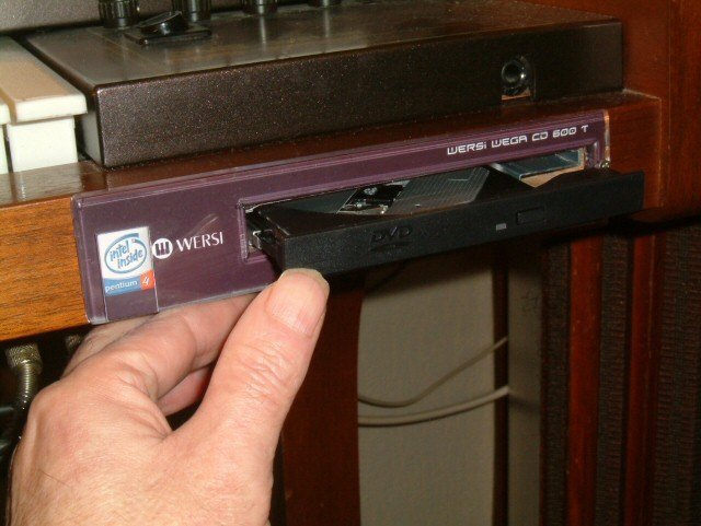 Wersi Wega CD600 HD Versie met de DVD Brander Player geopend