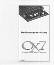 Manual / Handleiding OX7