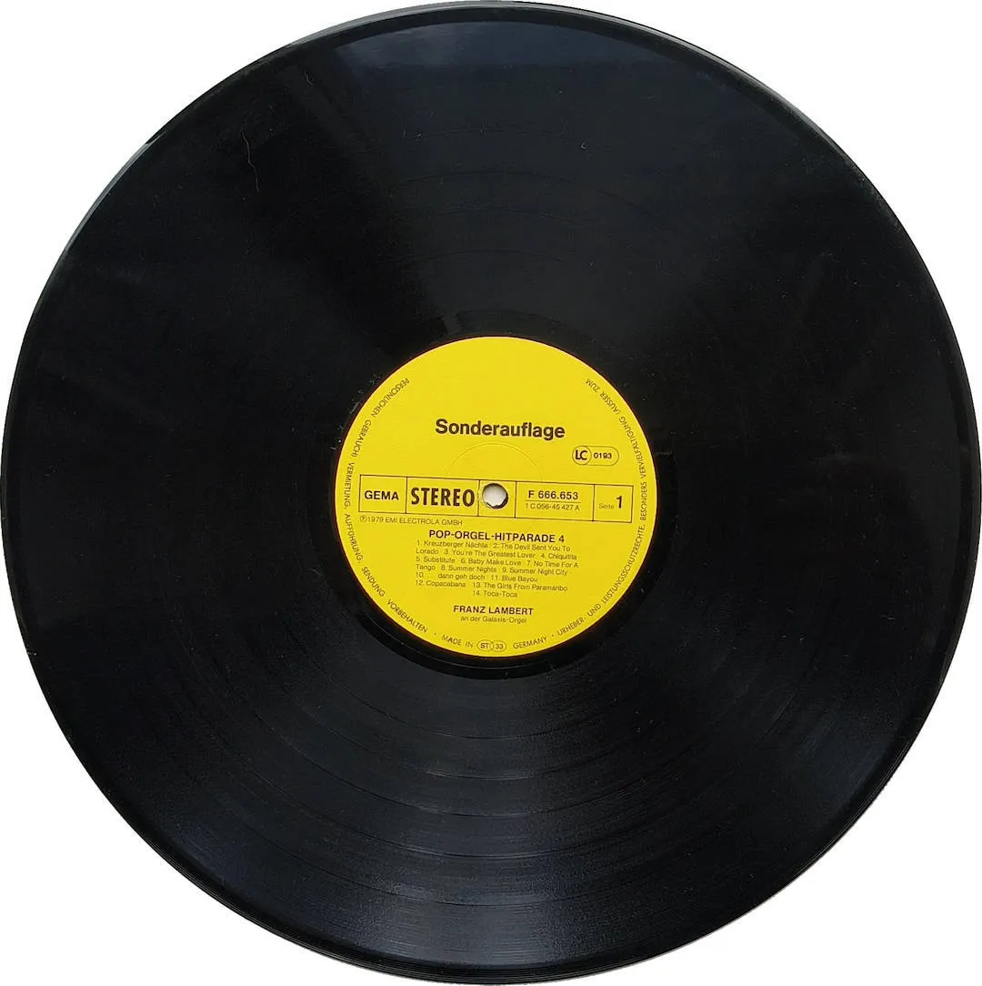 Te Koop Aangeboden Tweedehands LP Franz Lambert Galaxis-Orgel-Sound Pop Orgel Hitparade 4 28 Pop-Hits